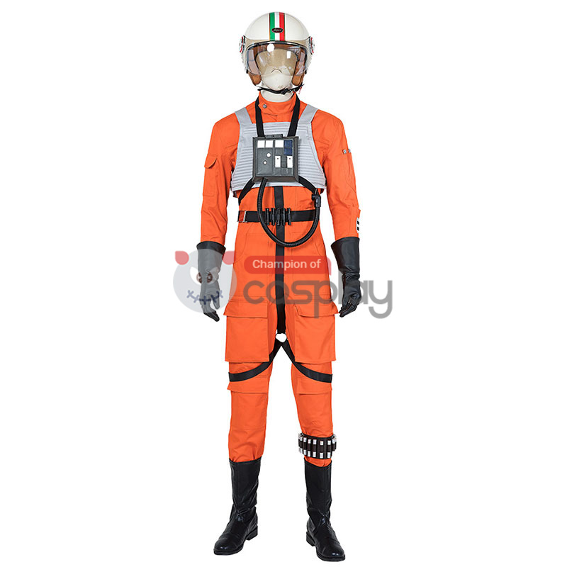 Star Wars Costumes Luke Skywalker X-Wing Pilot Fighter Cosplay Costume