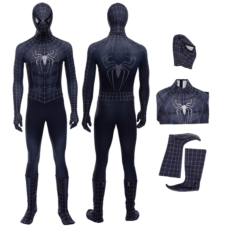 Adult Spider Man 3 Venom Spider-Man Halloween Cosplay Costume