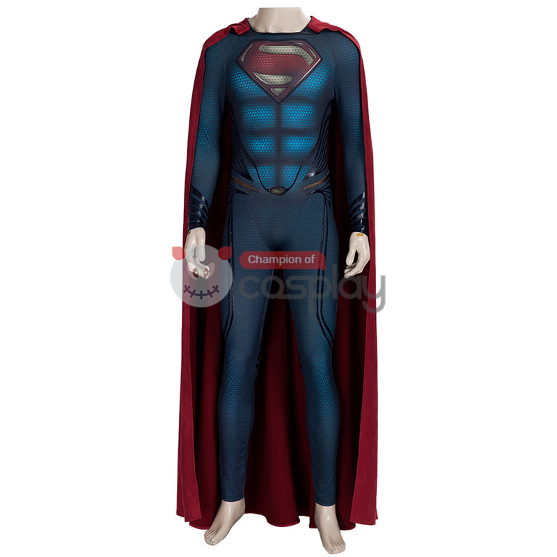 Superman Jumpsuit Man of Steel Clark Kent Cosplay Costume