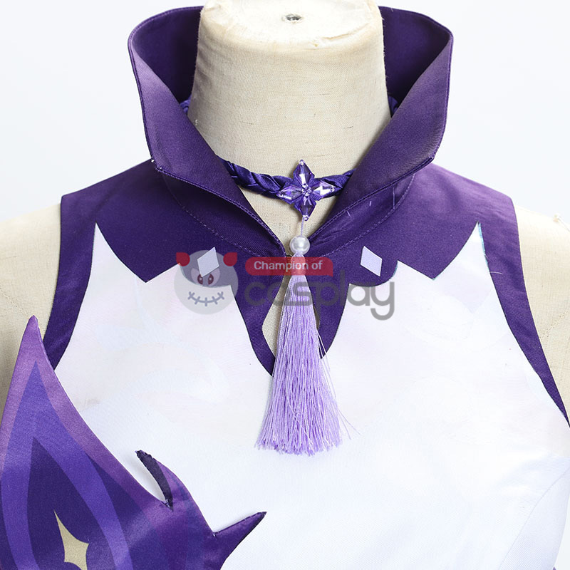 Game Genshin Impact Keqing Cosplay Costume