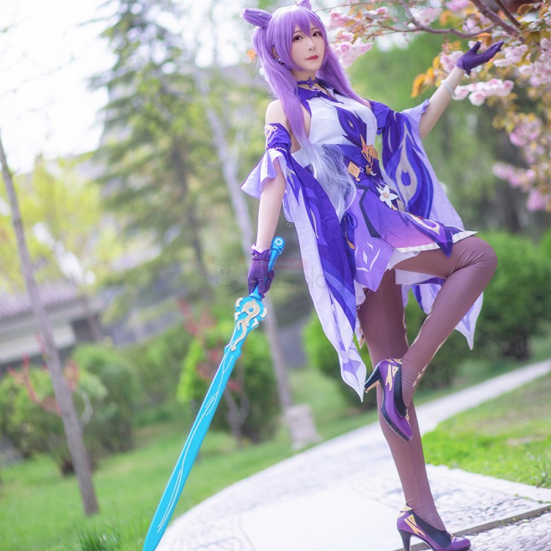 Keqing Costume Game Genshin Impact Cosplay Costumes