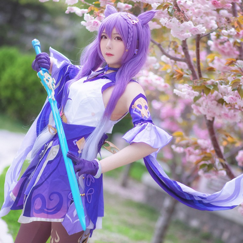 Keqing Costume Game Genshin Impact Cosplay Costumes
