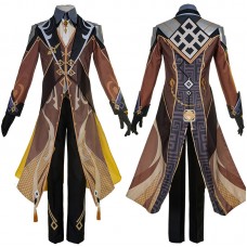 Genshin Impact Zhongli Cosplay Suit Vago Mundo Costume