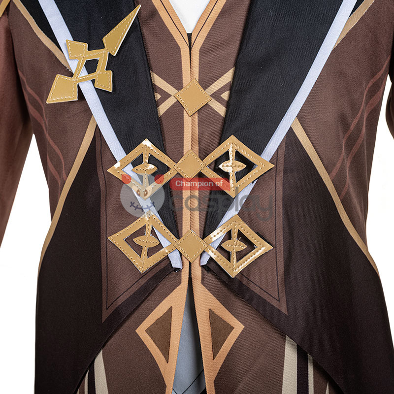 Genshin Impact Zhongli Cosplay Suit Vago Mundo Costume