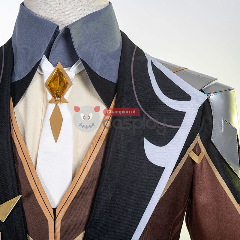 Genshin Impact Zhongli Cosplay Suit Vago Mundo Costume