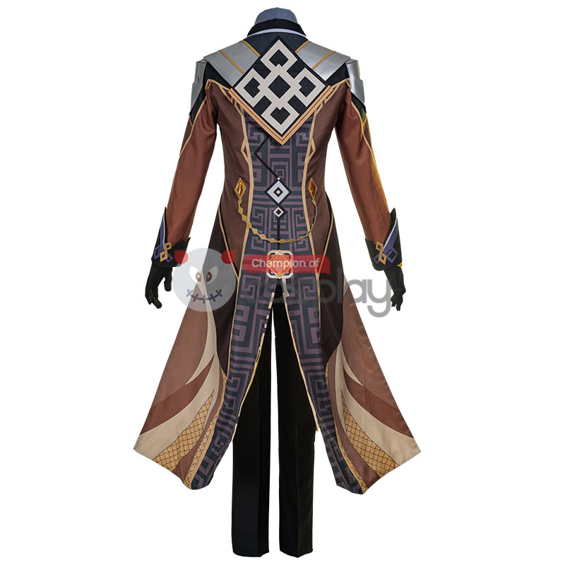 Genshin Impact Zhongli Cosplay Suit Vago Mundo Costume