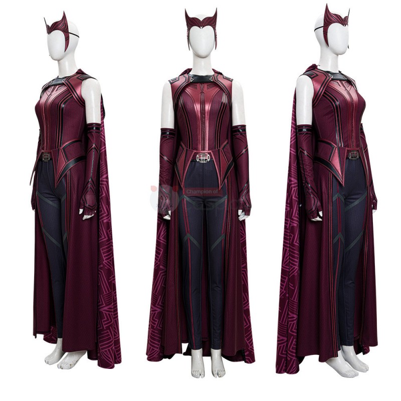Ready To Ship 2021 New Scarlet Witch Cosplay Wanda Maximoff Costume Upgraded Version