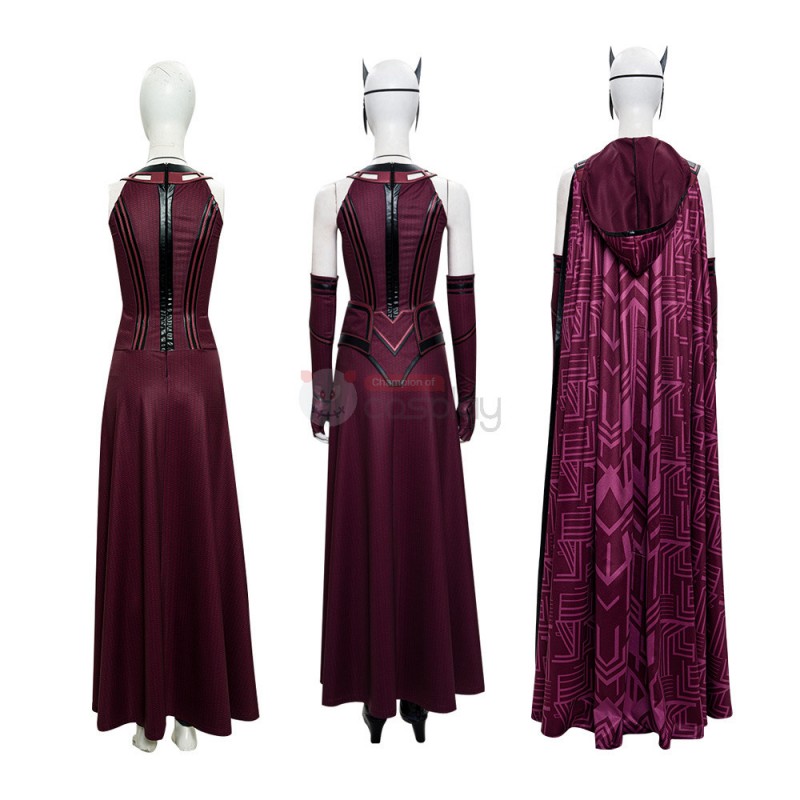 Ready To Ship 2021 New Scarlet Witch Cosplay Wanda Maximoff Costume Upgraded Version