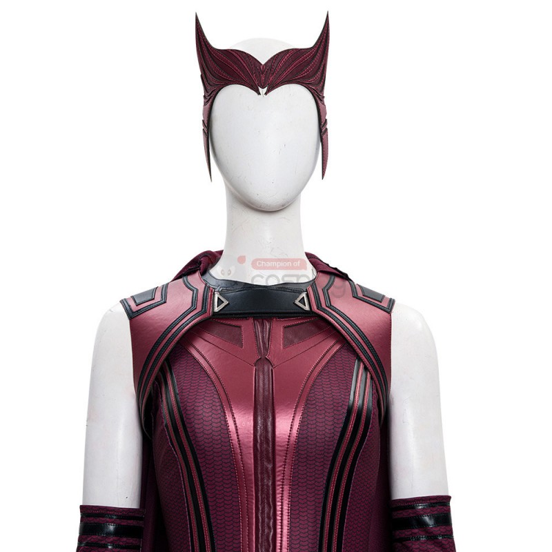 Ready To Ship 2021 New Scarlet Witch Cosplay Wanda Maximoff Costume Upgraded Version