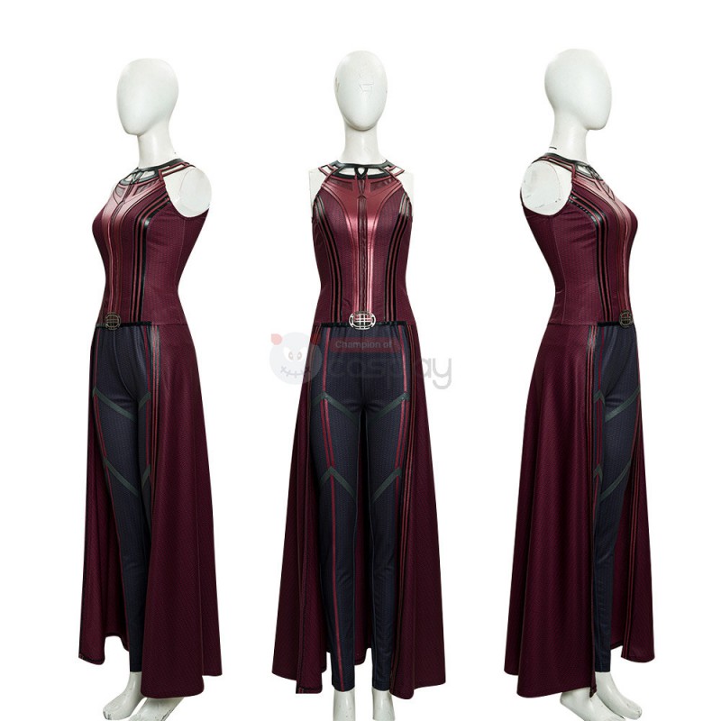2021 New Scarlet Witch Cosplay Wanda Maximoff Costume WandaVision Upgraded Version