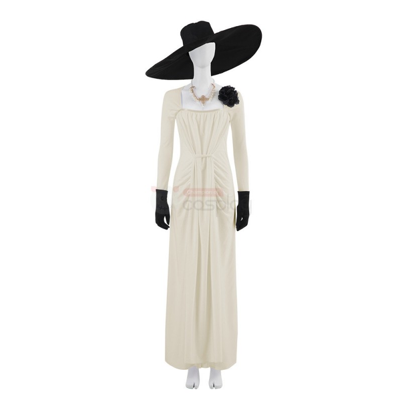 2021 Resident Evil 8 Village Alcina Dimitrescu Dress Cosplay Costume
