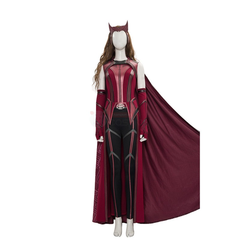 WandaVision Scarlet Witch Costume 2021 New Wanda Cosplay Suit Knit Edition