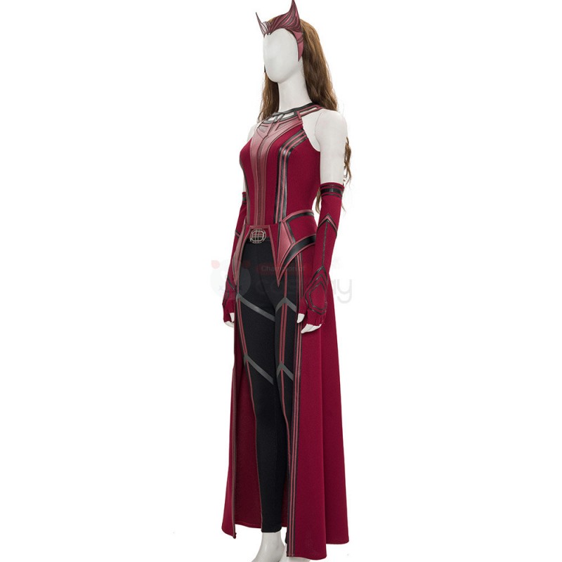 WandaVision Scarlet Witch Costume 2021 New Wanda Cosplay Suit Knit Edition