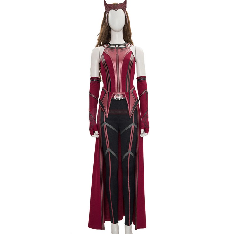 WandaVision Scarlet Witch Costume 2021 New Wanda Cosplay Suit Knit Edition