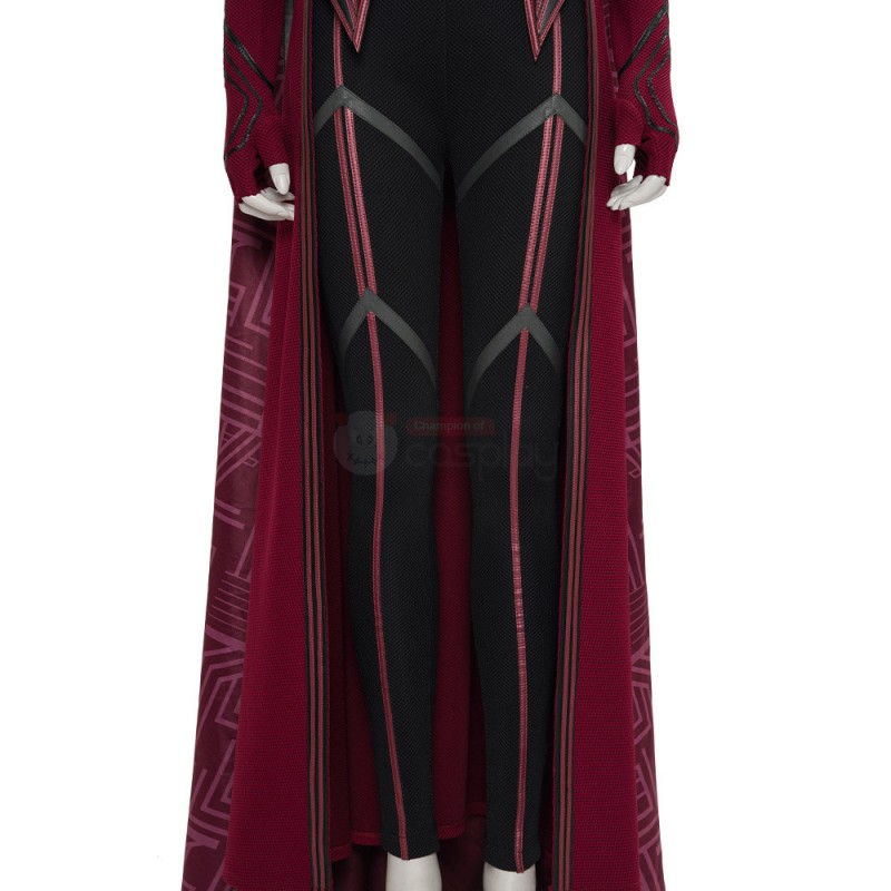 WandaVision Scarlet Witch Costume 2021 New Wanda Cosplay Suit Knit Edition