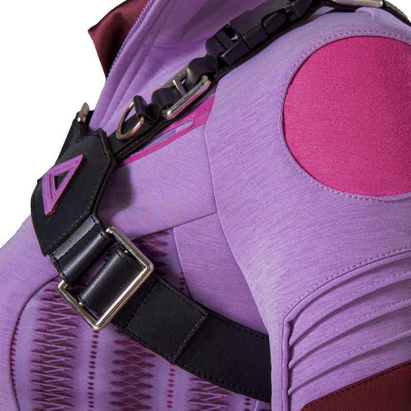 Clearance Sale - Female Large Size with 6 US Shoes Hawkeye Kate Bishop Cosplay Costume Upgraded Version