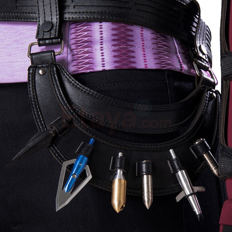 Clearance Sale - Female Large Size with 6 US Shoes Hawkeye Kate Bishop Cosplay Costume Upgraded Version