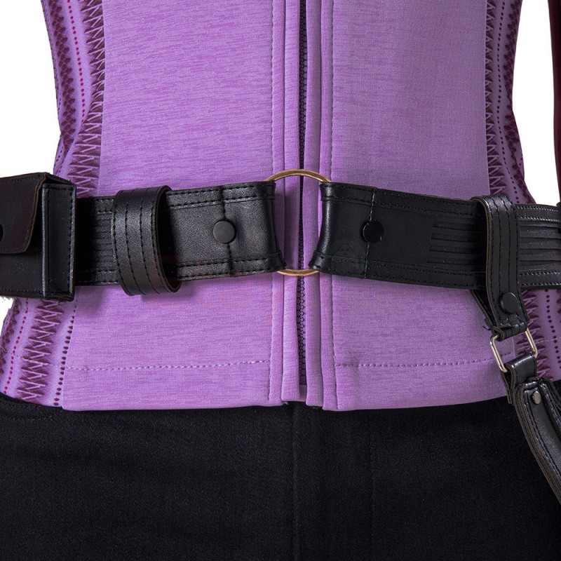 Clearance Sale - Female Large Size with 6 US Shoes Hawkeye Kate Bishop Cosplay Costume Upgraded Version