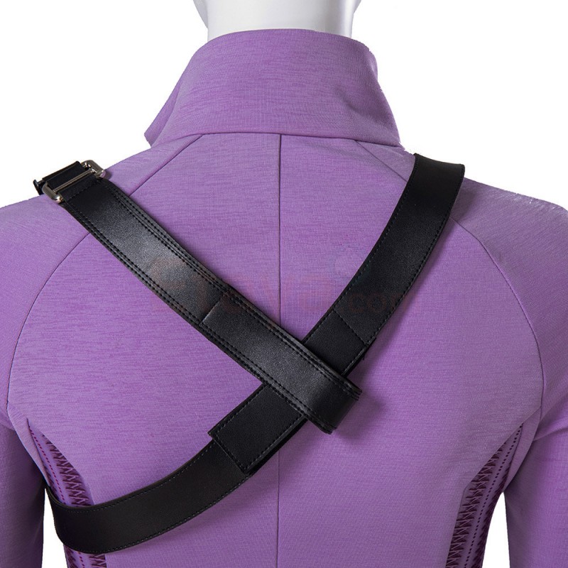 Clearance Sale - Female Large Size with 6 US Shoes Hawkeye Kate Bishop Cosplay Costume Upgraded Version