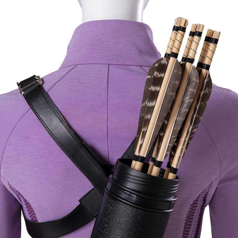Clearance Sale - Female Large Size with 6 US Shoes Hawkeye Kate Bishop Cosplay Costume Upgraded Version