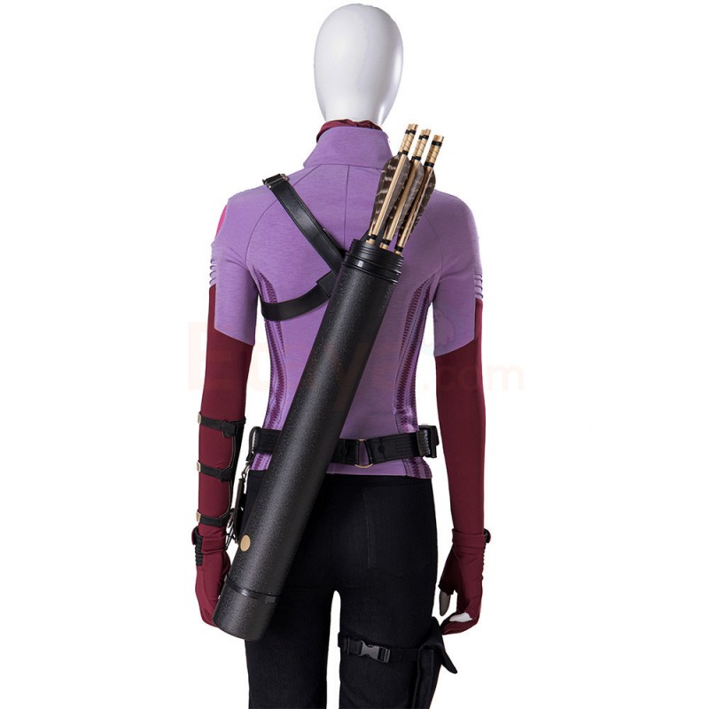 Clearance Sale - Ready To Ship - Female Large Size with 6 US Shoes Hawkeye Kate Bishop Cosplay Costume Upgraded Version