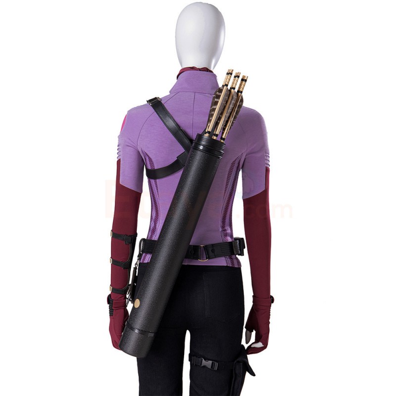 Clearance Sale - Female Large Size with 6 US Shoes Hawkeye Kate Bishop Cosplay Costume Upgraded Version