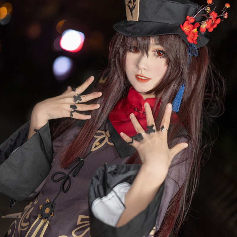 Hu Tao Costume Genshin Impact Cosplay Suit