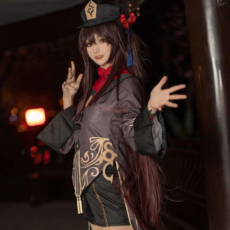 Hu Tao Costume Genshin Impact Cosplay Suit