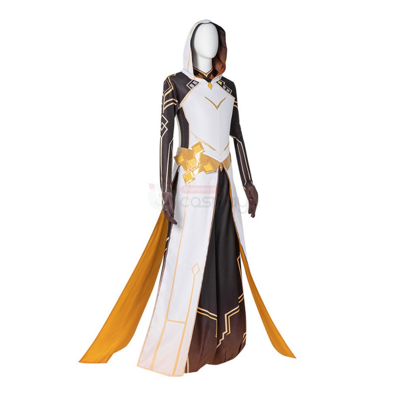 Genshin Impact Zhongli Cosplay Costume Full Set