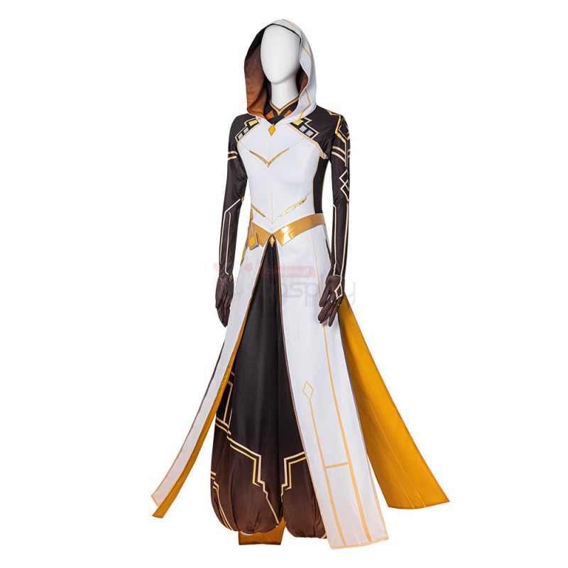 Genshin Impact Zhongli Cosplay Costume Full Set