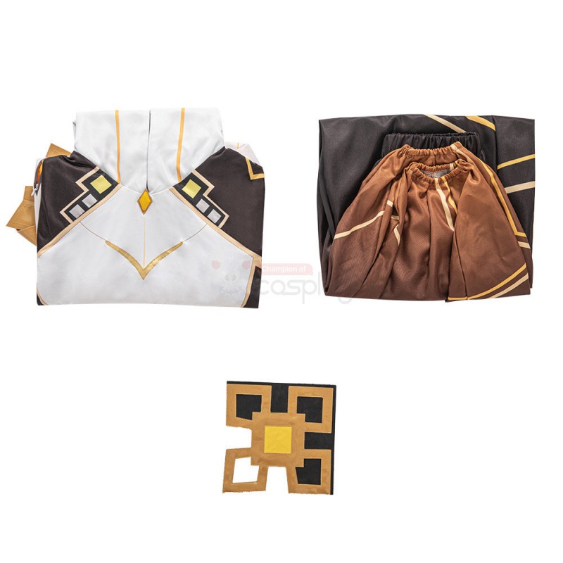 Genshin Impact Zhongli Cosplay Costume Full Set