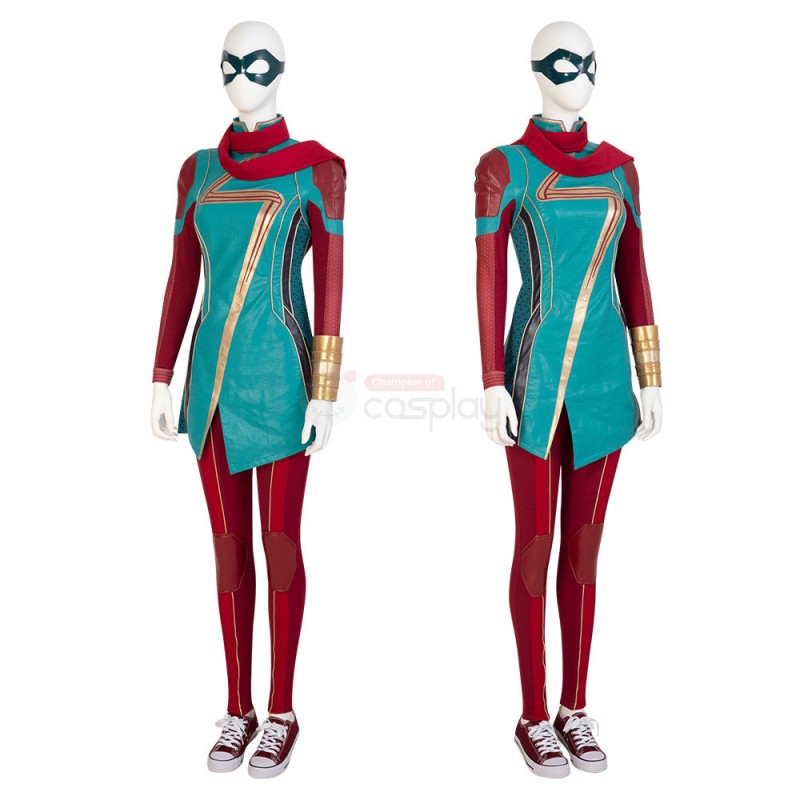 Ms. Marvel Kamala Khan Cosplay Costume