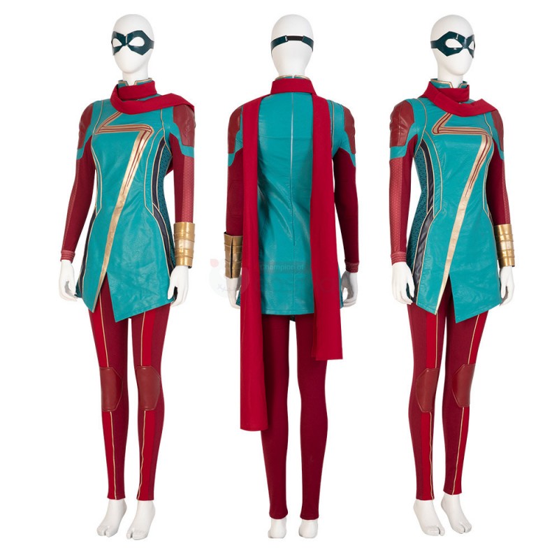 Ms. Marvel Kamala Khan Cosplay Costume