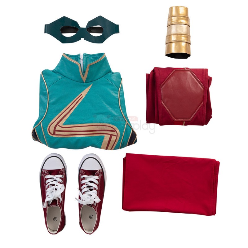 Ms. Marvel Kamala Khan Cosplay Costume