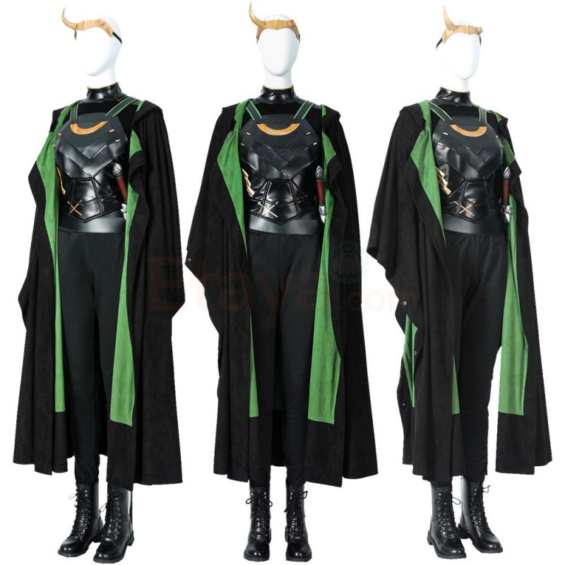 Lady Loki Costume 2021 Female Loki Sylvie Lushton Cosplay Suit Top Level