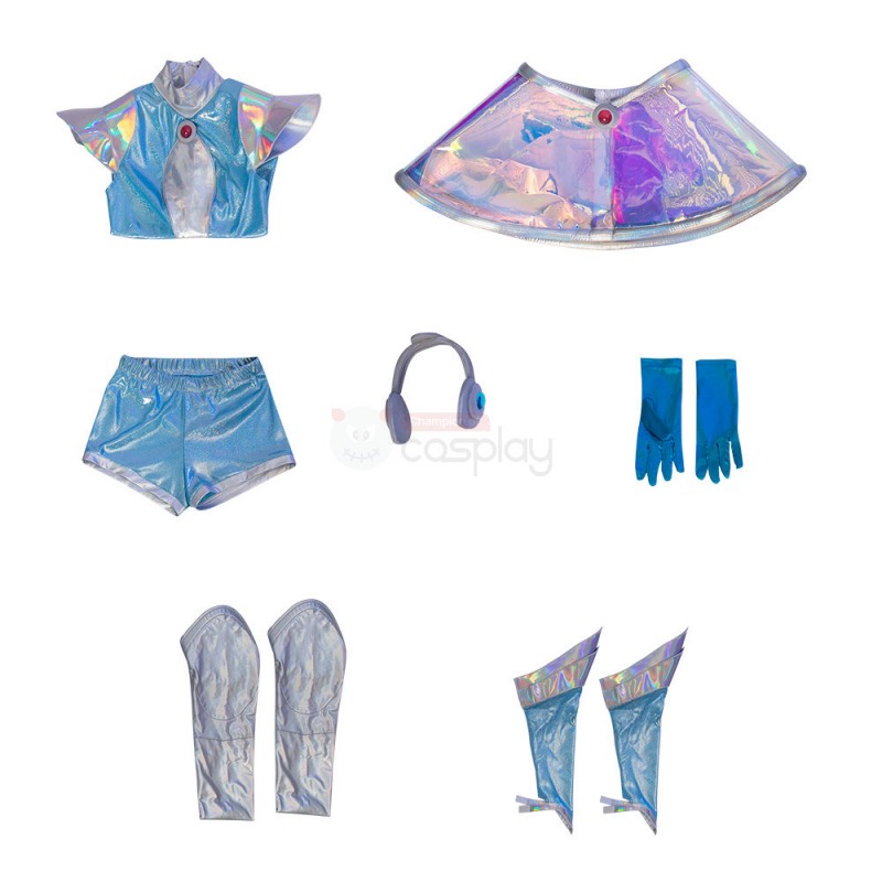LOL Space Groove Lux Costume League of Legends Cosplay Suit
