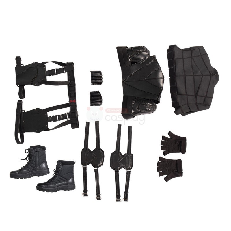 Yelena Belova Black Costume New Black Widow Cosplay Suit