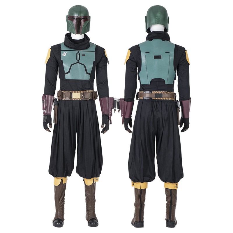 Star Wars The Mandalorian Boba Fett Cosplay Costume Uniform Halloween Outfit
