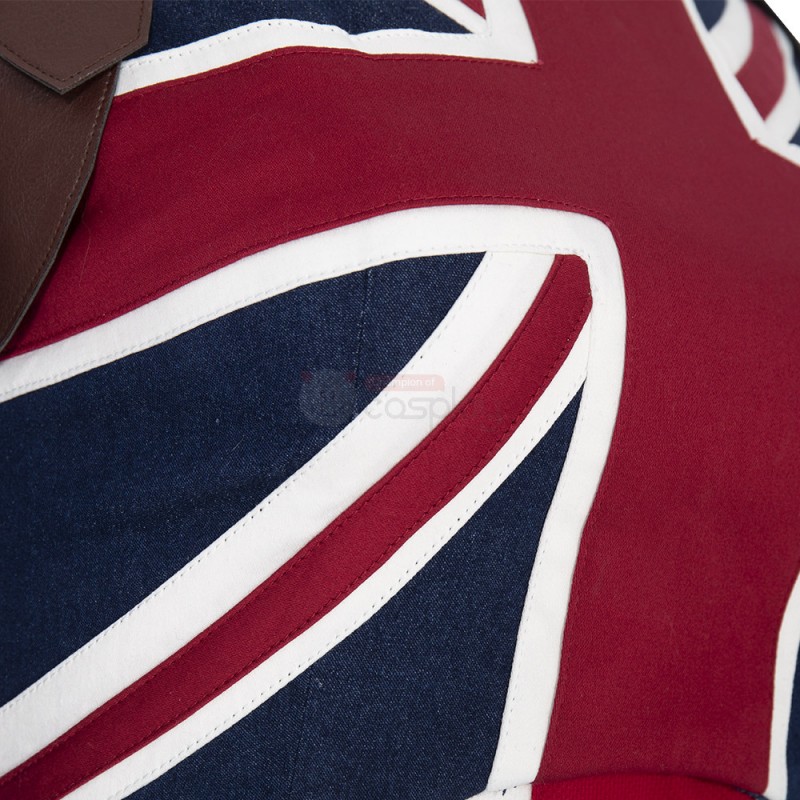 Clearance Sale - Female XXXL Size Captain Carter Costume Suppose That Peggy Carter Cosplay Suit