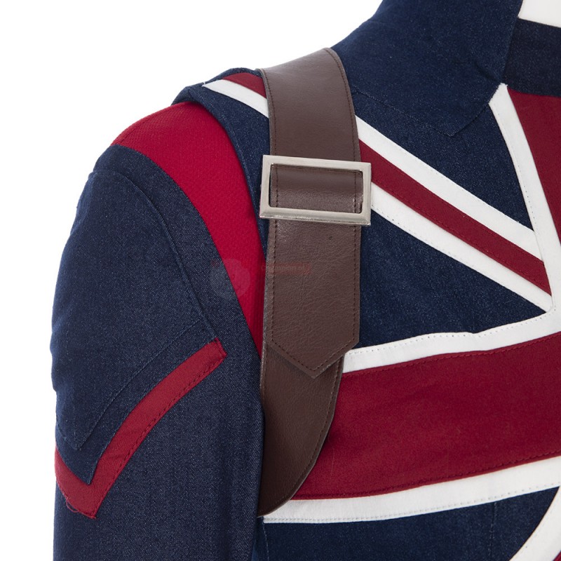 Clearance Sale - Female XXXL Size Captain Carter Costume Suppose That Peggy Carter Cosplay Suit