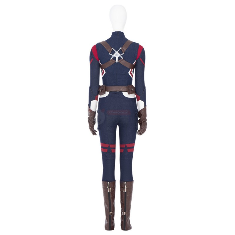 Clearance Sale - Female XXXL Size Captain Carter Costume Suppose That Peggy Carter Cosplay Suit