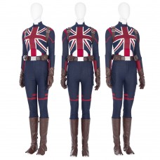 Clearance Sale - Female XXXL Size Captain Carter Costume Suppose That Peggy Carter Cosplay Suit