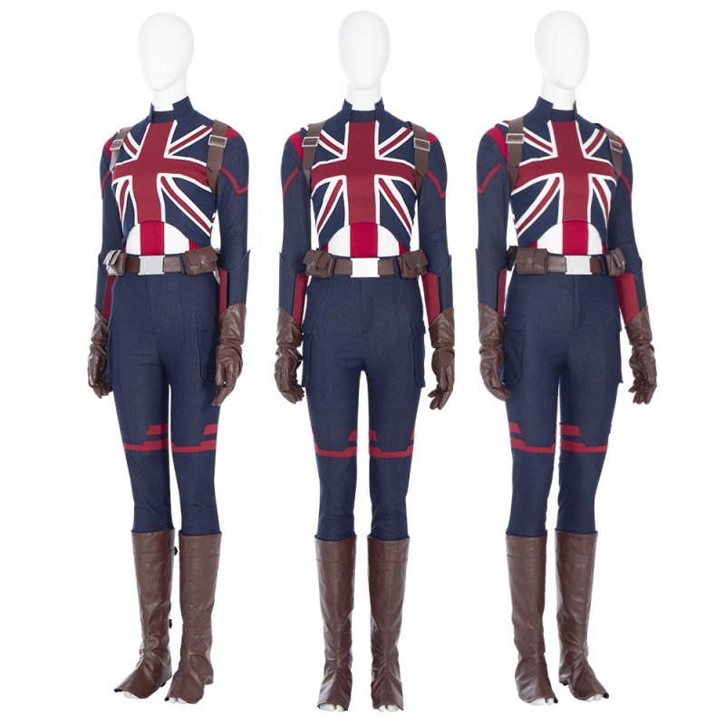 Clearance Sale - Female XXXL Size Captain Carter Costume Suppose That Peggy Carter Cosplay Suit