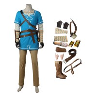 The Legend Of Zelda Breath Of The Wild Link Cosplay Costume