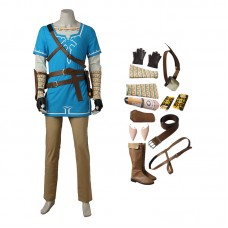 The Legend Of Zelda Breath Of The Wild Link Cosplay Costume