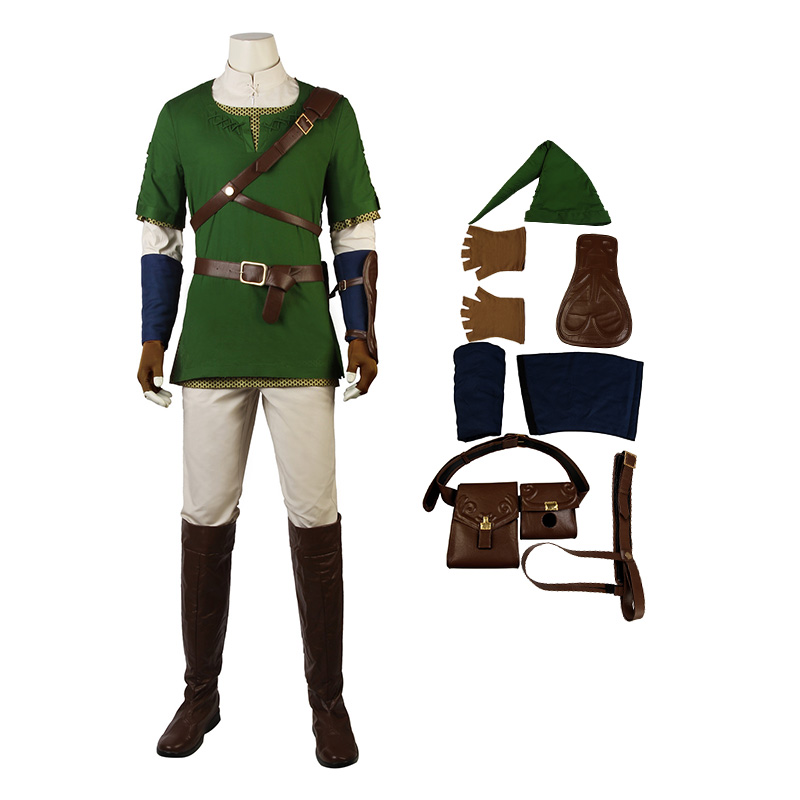 The Legend of Zelda Twilight Princess Link uniform cosplay costume 