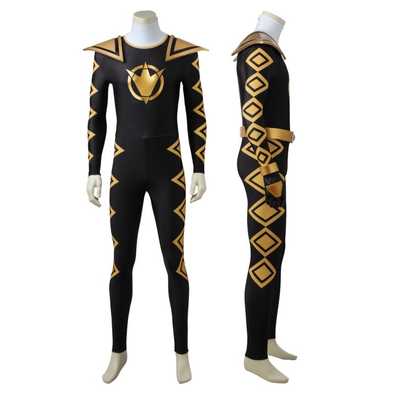 Power Rangers Dino Thunder Black Dino Ranger Tommy Oliver Cosplay Costumes