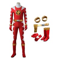 Power Rangers Dino Thunder Red Dino Ranger Conner McKnight Cosplay Costumes