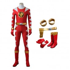 Power Rangers Dino Thunder Red Dino Ranger Conner McKnight Cosplay Costumes