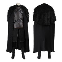 Jon Snow Cosplay Suit House Stark Halloween Costume
